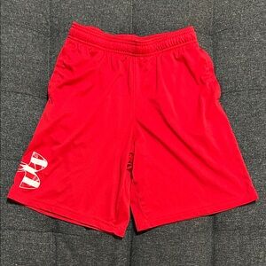 Under Armour Red Athletic Shorts